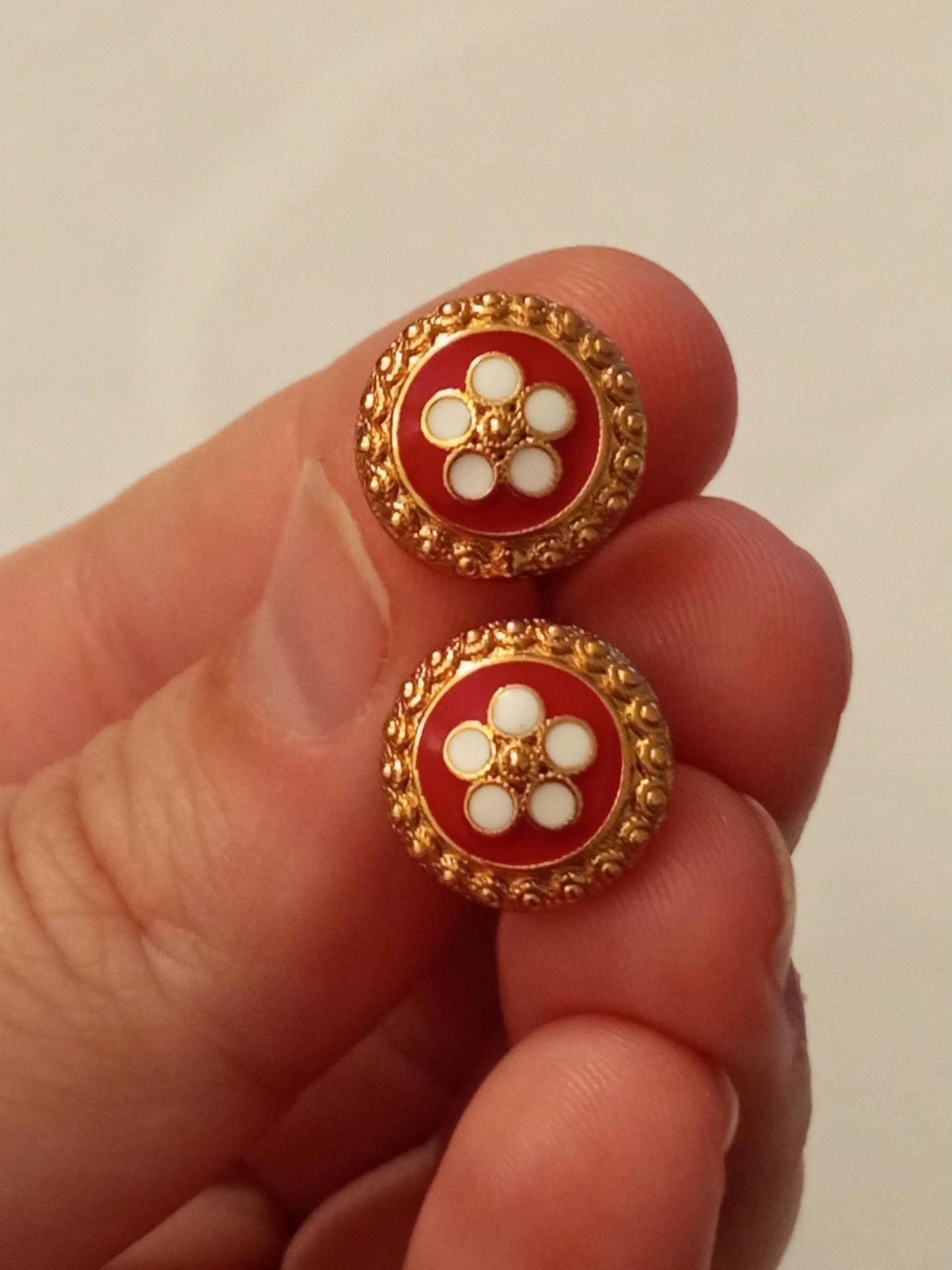 Goldfilled Stainless Steel Portuguese Filigree Earring Caramujo Style Stud Earring