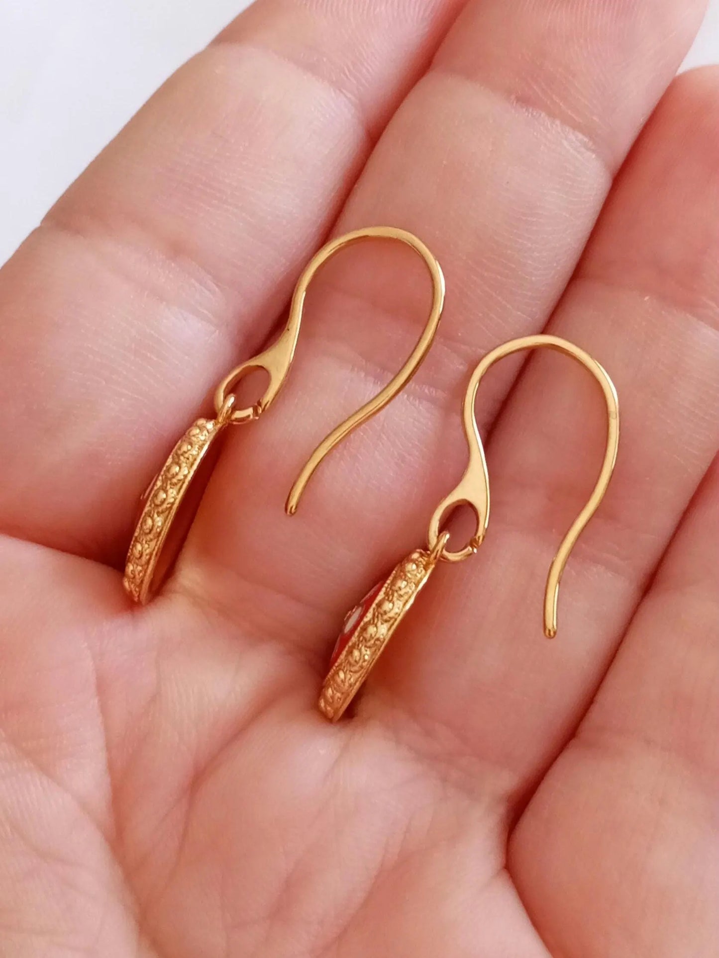 Goldfilled Stainless Steel Portuguese Filigree Stud Earring Caramujo Style