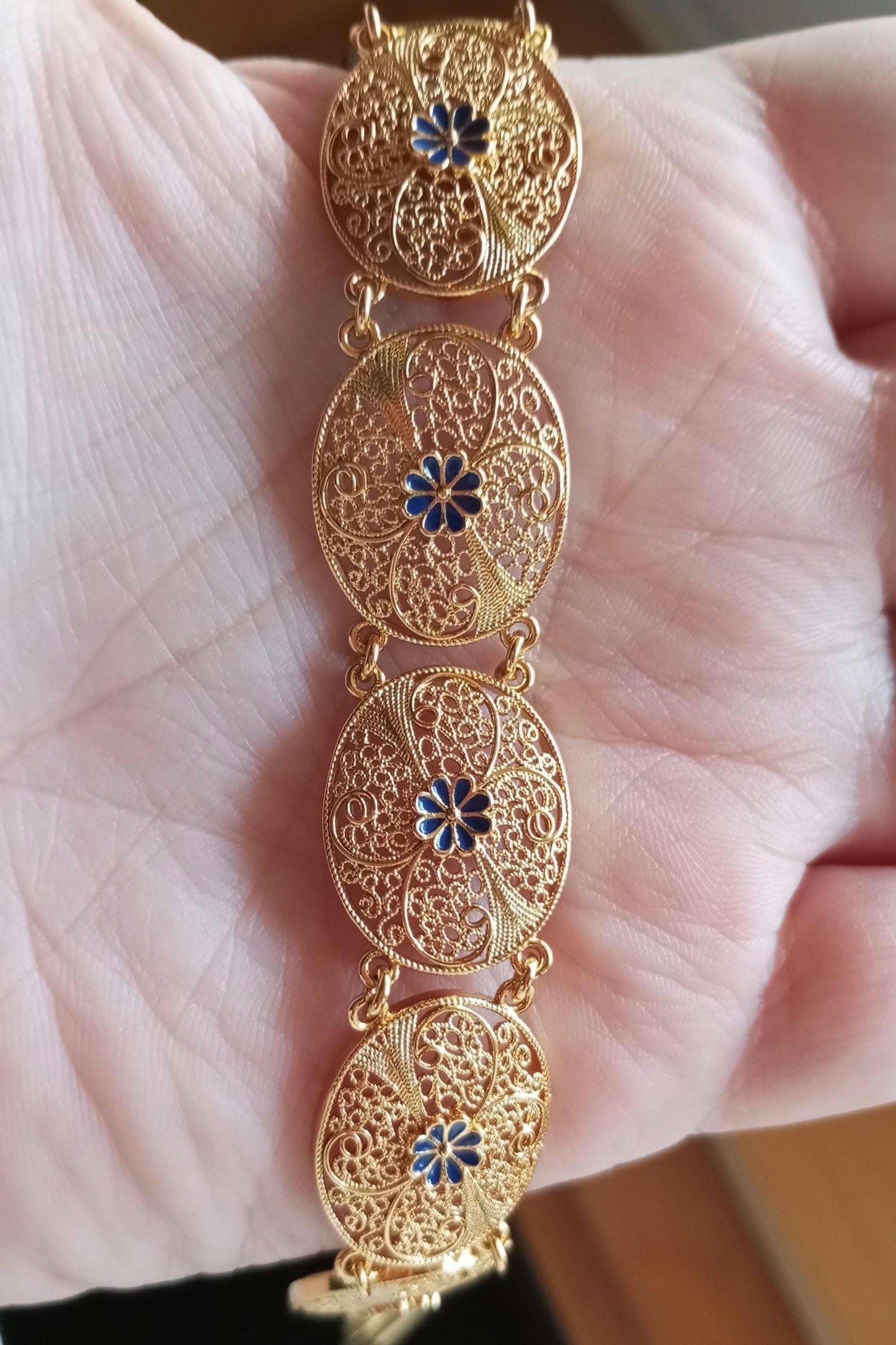 Portuguese Filigree Goldfilled 24kt Bracelet