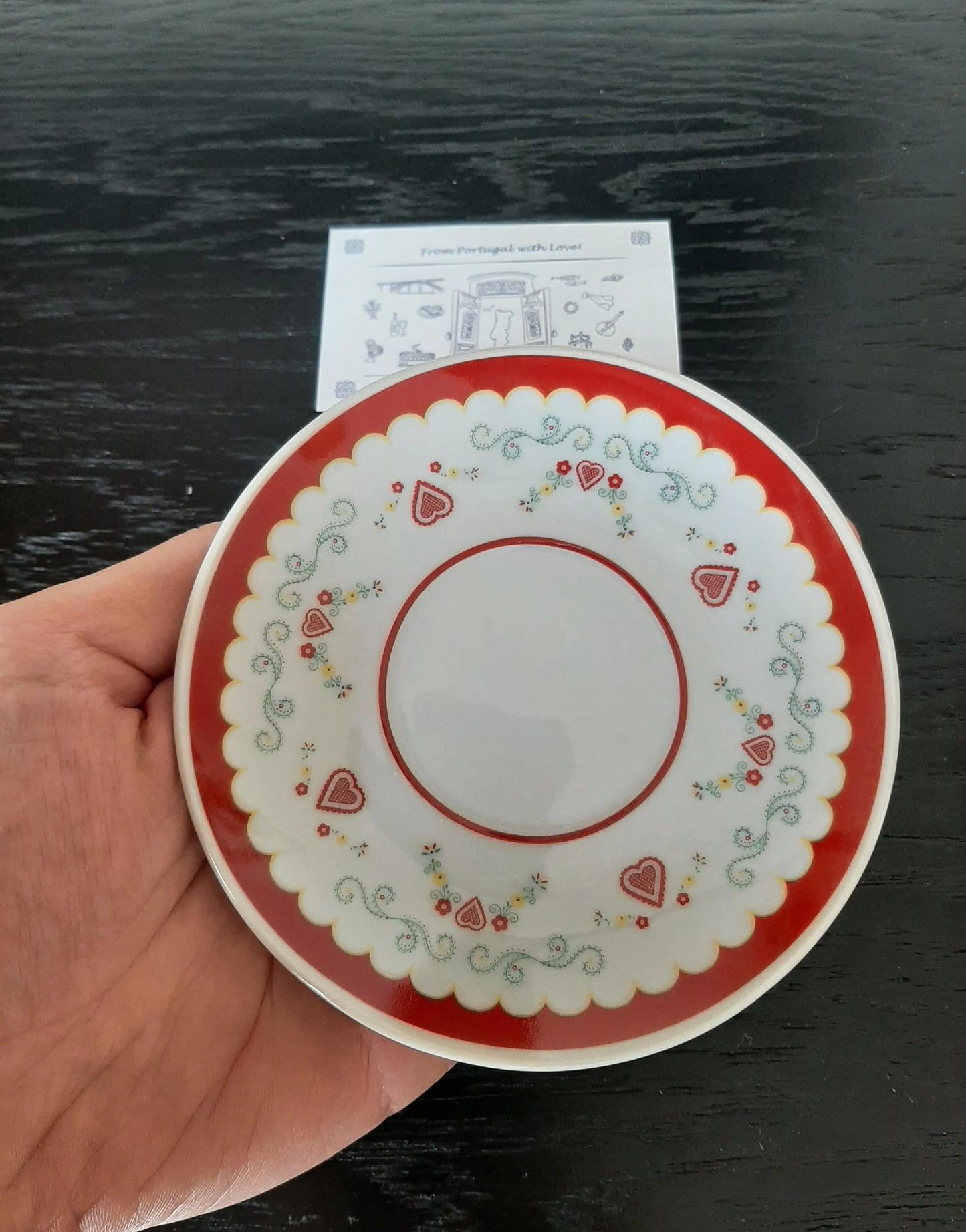 Portuguese Espresso Coffee Cups & Saucers Traditional Ceramic Gift Set