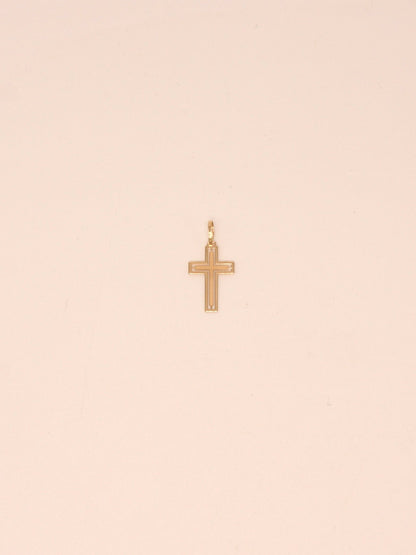 19Kt Solid Gold Cross Pendant