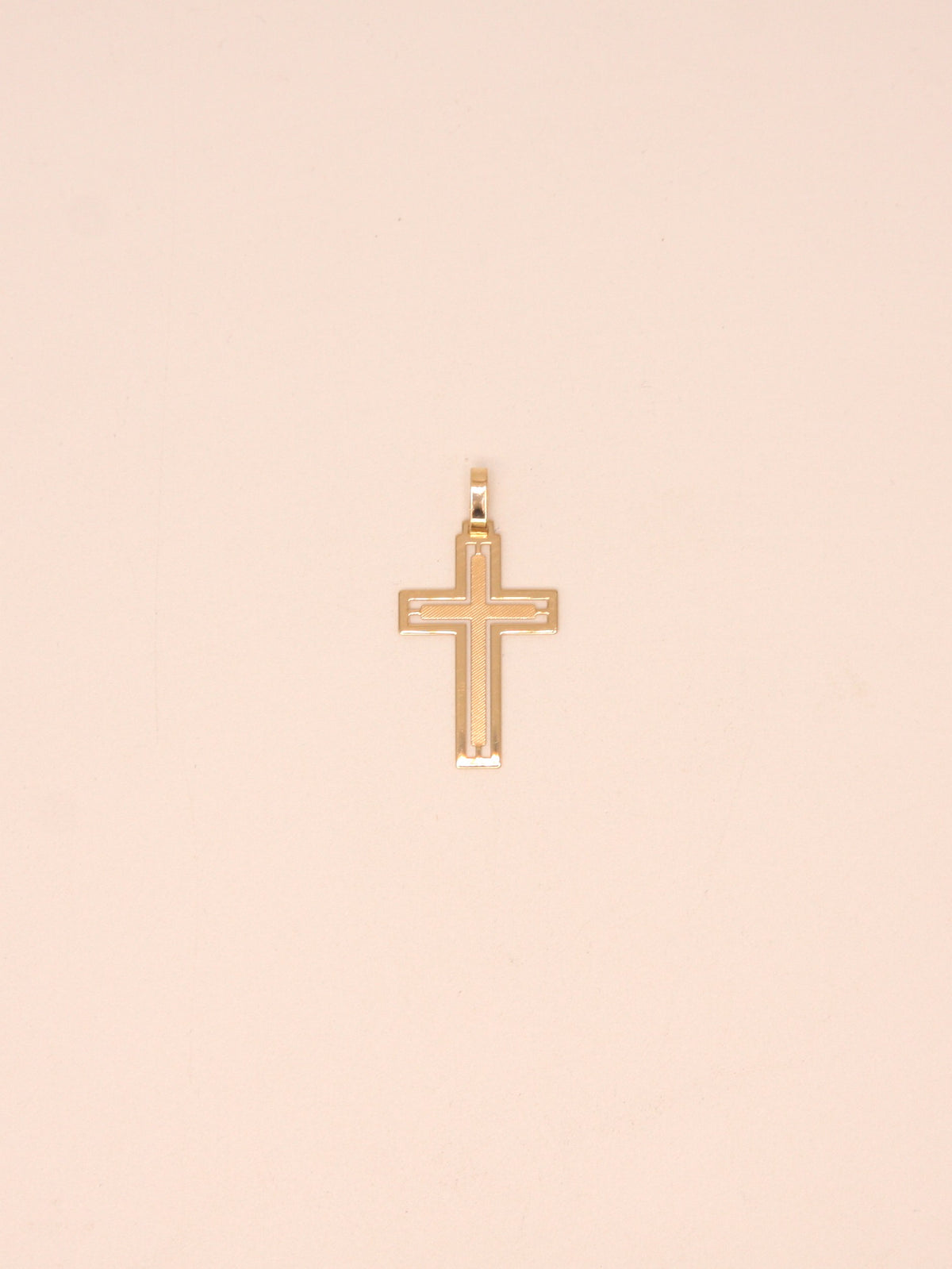 19Kt Solid Gold Cross Pendant