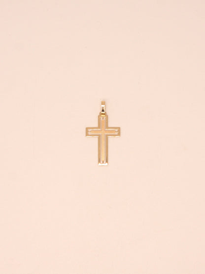 19Kt Solid Gold Cross Pendant