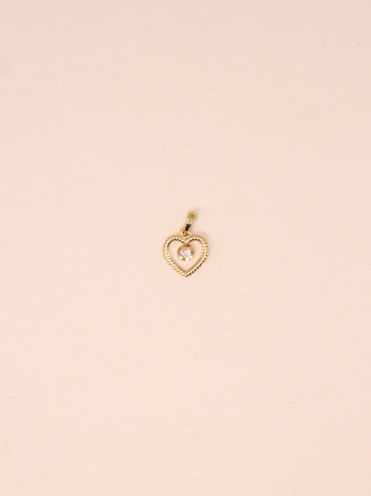 19.2Kt Gold Heart Pendant