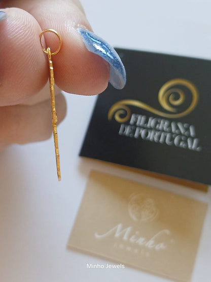 19Kt Gold Map of Portugal Certified Handmade Filigree Pendant