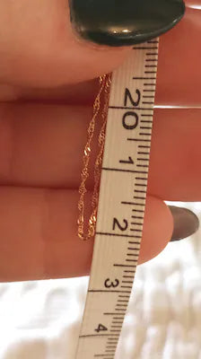 19Kt Solid Gold Singapore Mesh Necklace
