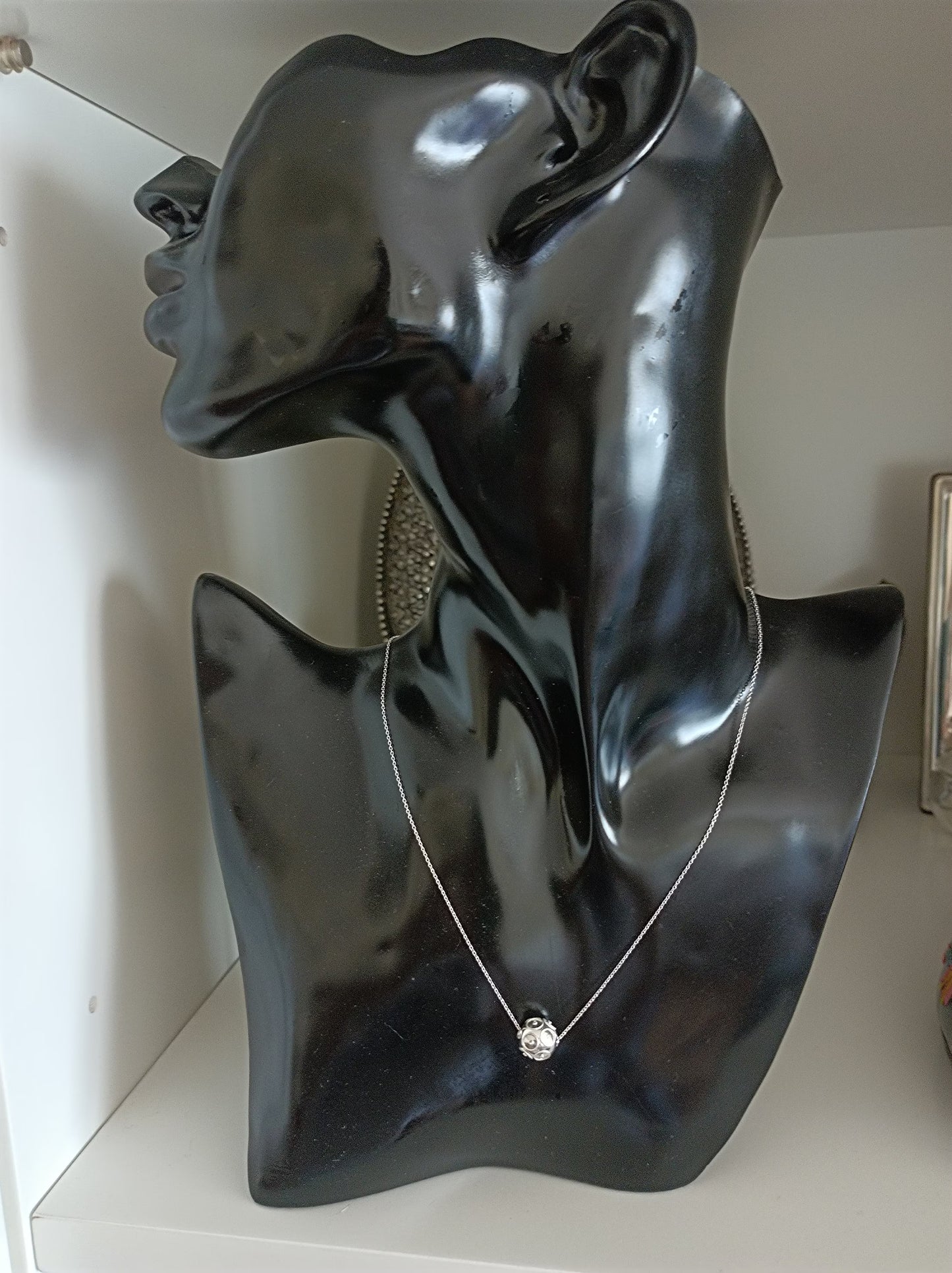 Filigree Silver Necklace Pearl of Viana Necklace, Traditional Jewelry for Her