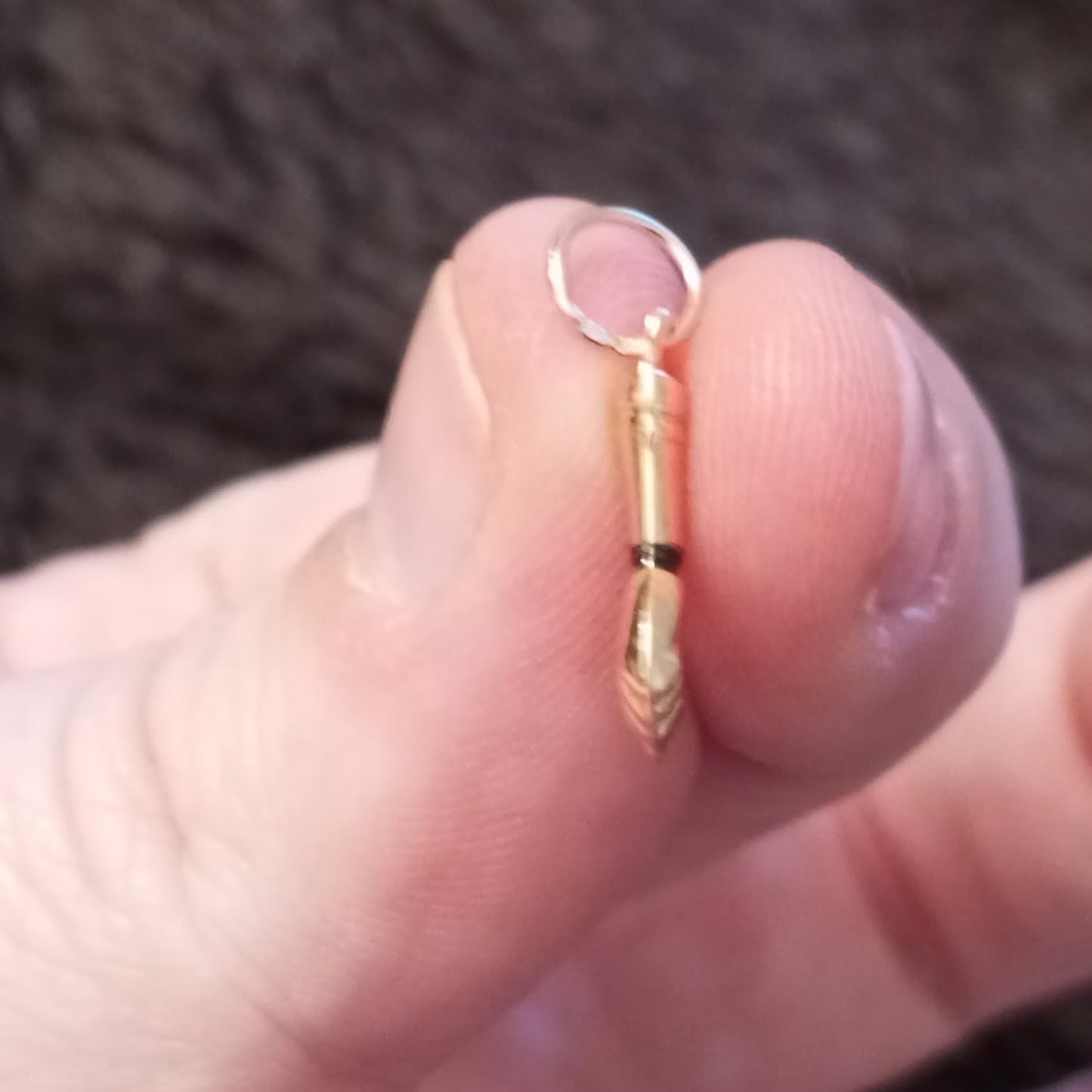 Solid Gold Figa Pendant Gift For Good Luck Fig Hand