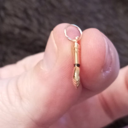 Solid Gold Figa Pendant Gift For Good Luck Fig Hand