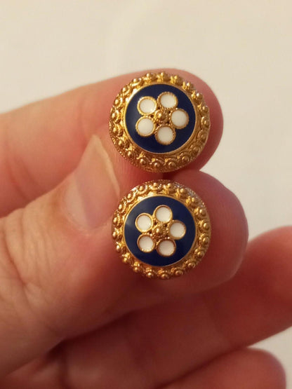 Brinco de Filigrana Portuguesa em Aço Inoxidável com Acabamento Dourado, Estilo Caramujo