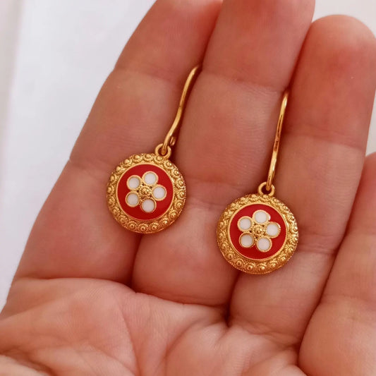 Goldfilled Stainless Steel Portuguese Filigree Stud Earring Caramujo Style
