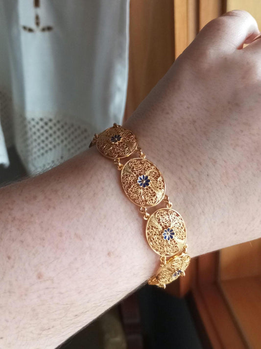Portuguese Filigree Goldfilled 24kt Bracelet