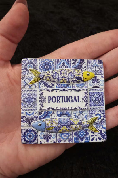 Fridge Magnet Souvenir from Portugal, Portuguese Tiles Fridge Magnet