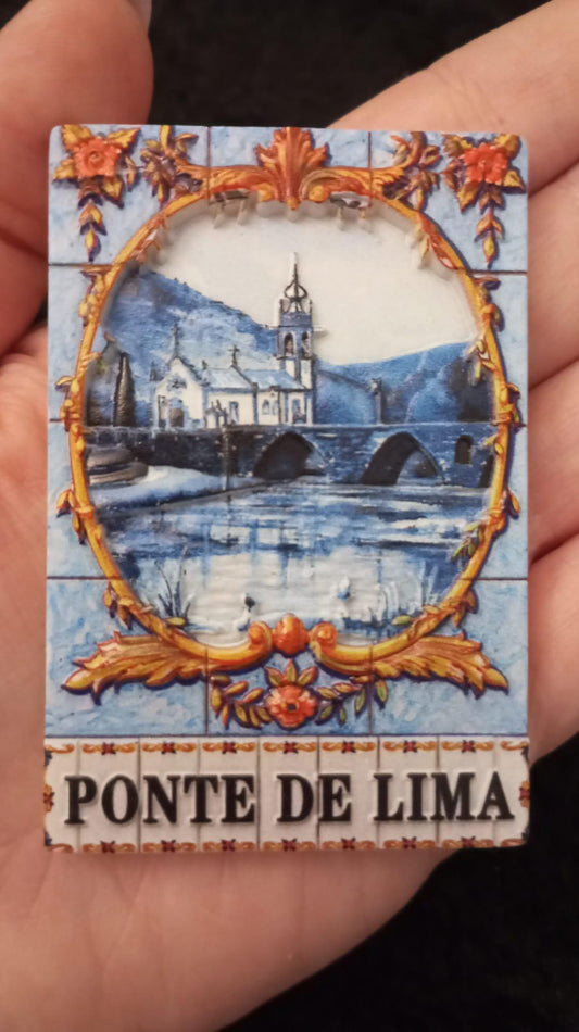 Souvenir from Portugal Ponte de Lima Fridge Magnet