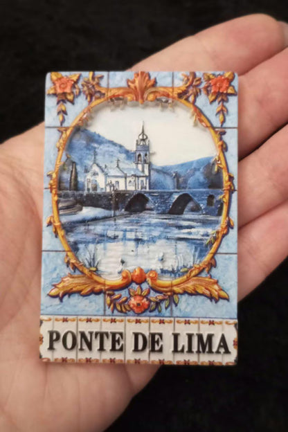 Souvenir from Portugal Ponte de Lima Fridge Magnet