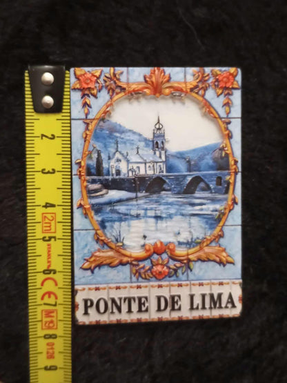 Souvenir from Portugal Ponte de Lima Fridge Magnet