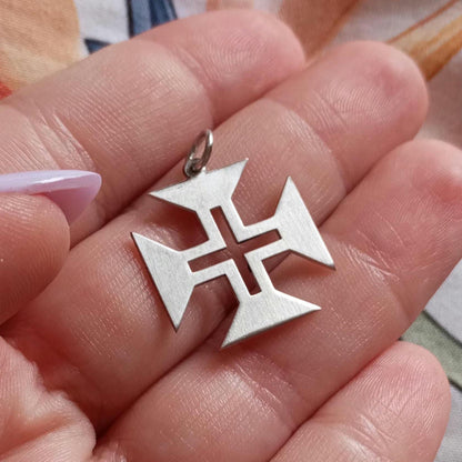 Order of Christ Cross, Cross of Portugal Silver Pendant