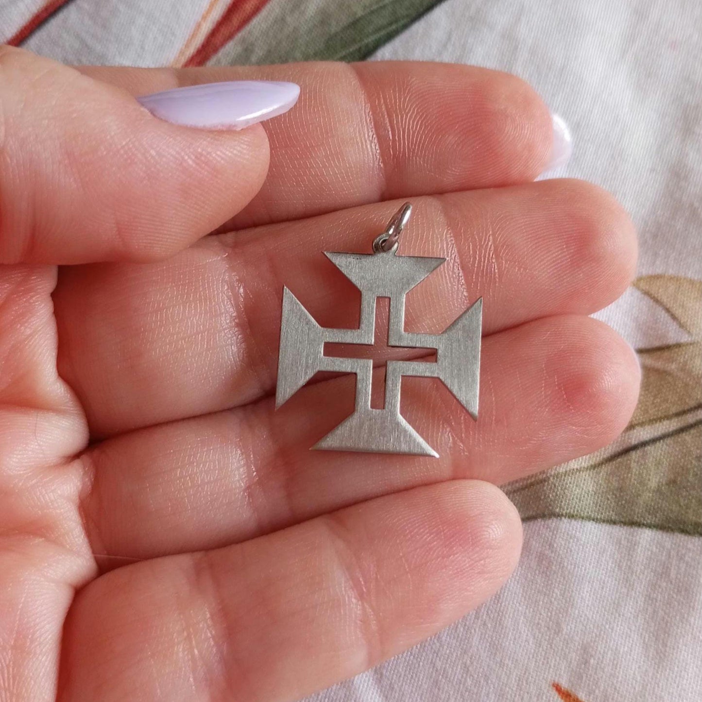 Order of Christ Cross, Cross of Portugal Silver Pendant