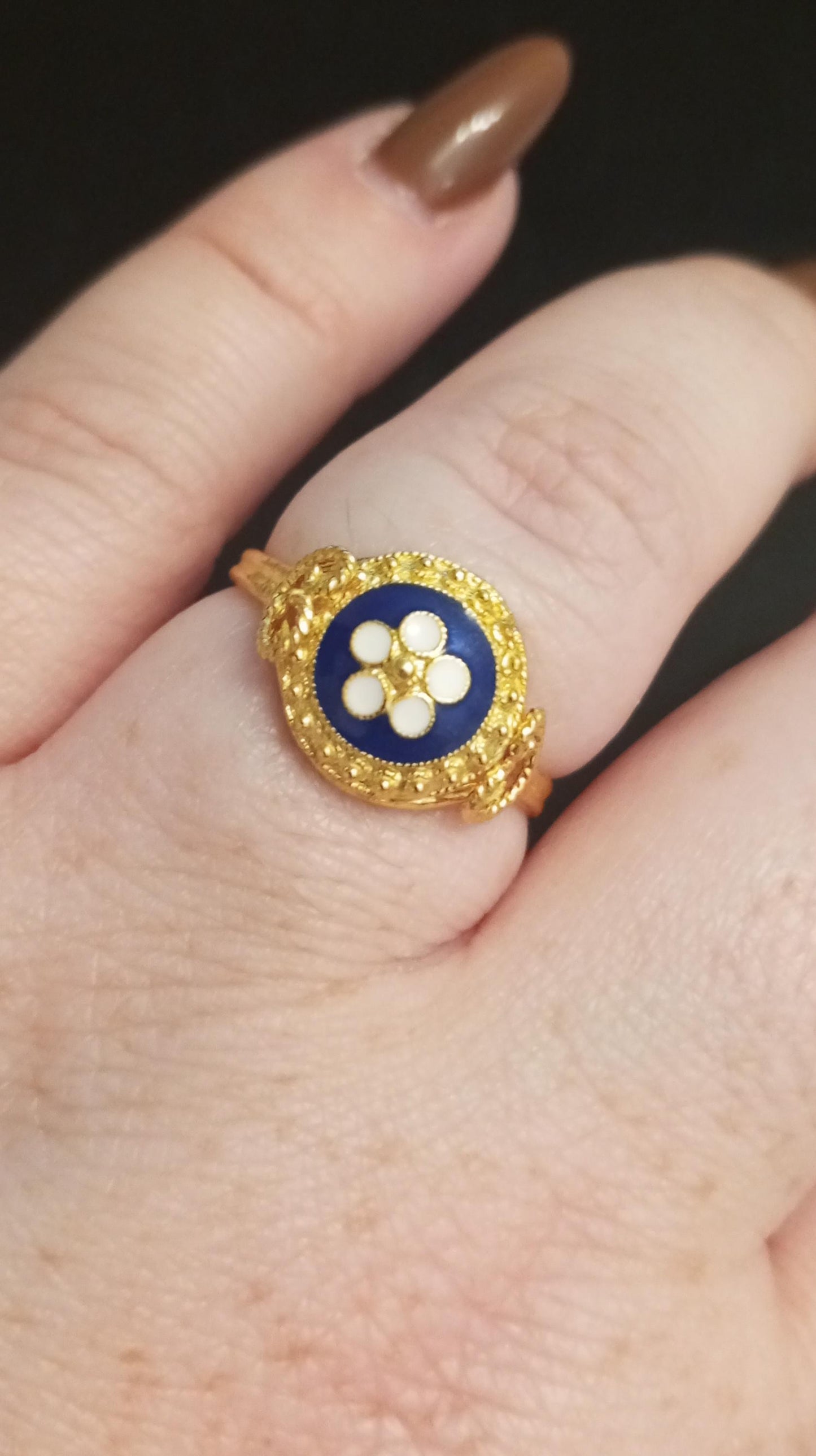 Portuguese Filigree Caramujo Adjustable Gold-Vermeil Ring