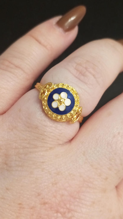 Portuguese Filigree Caramujo Adjustable Gold-Vermeil Ring