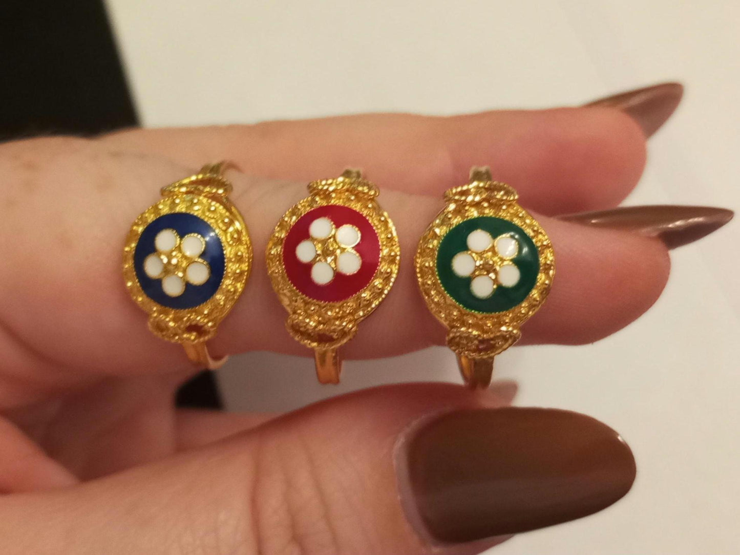 Portuguese Filigree Caramujo Adjustable Gold-Vermeil Ring