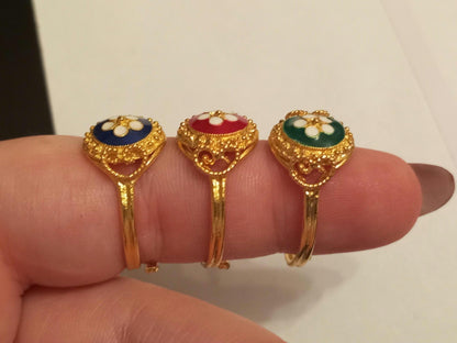 Portuguese Filigree Caramujo Adjustable Gold-Vermeil Ring