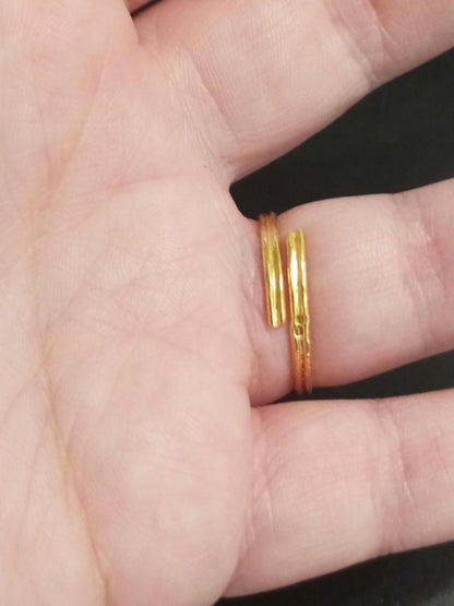 Portuguese Filigree Caramujo Adjustable Gold-Vermeil Ring