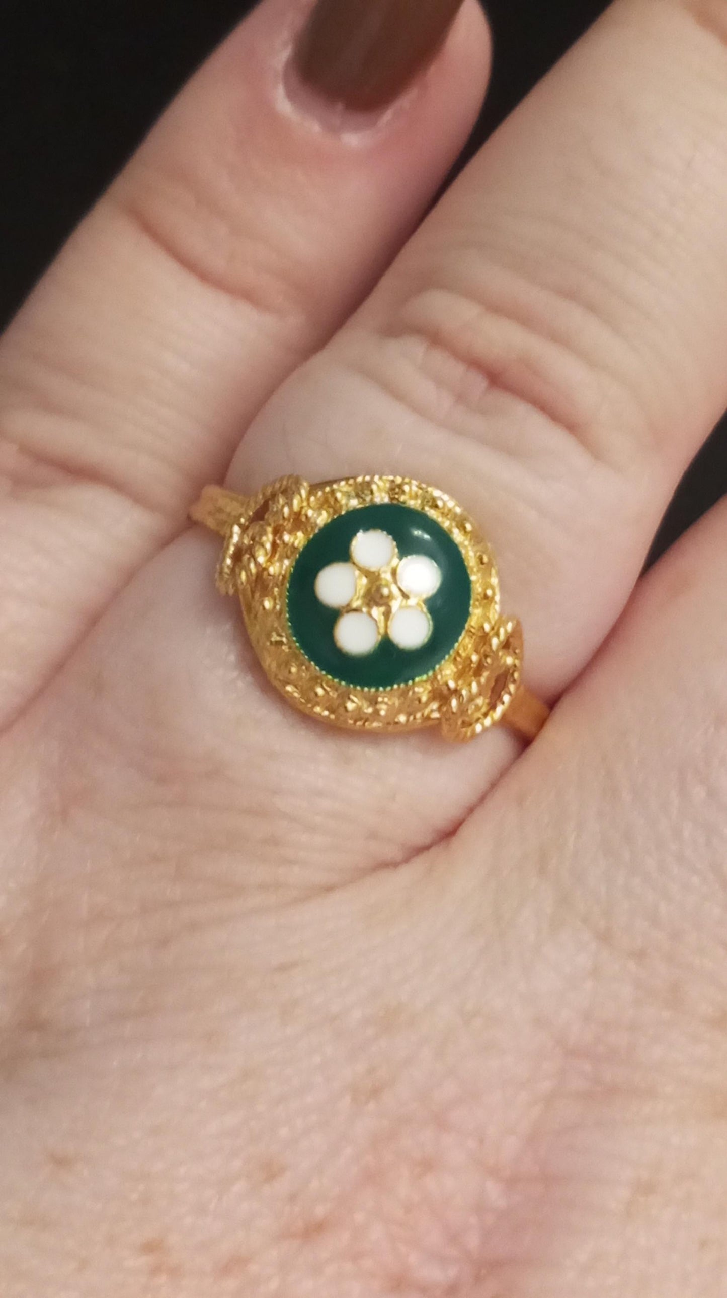 Portuguese Filigree Caramujo Adjustable Gold-Vermeil Ring