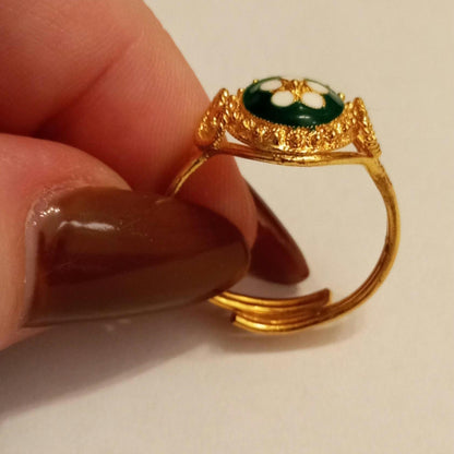 Portuguese Filigree Caramujo Adjustable Gold-Vermeil Ring