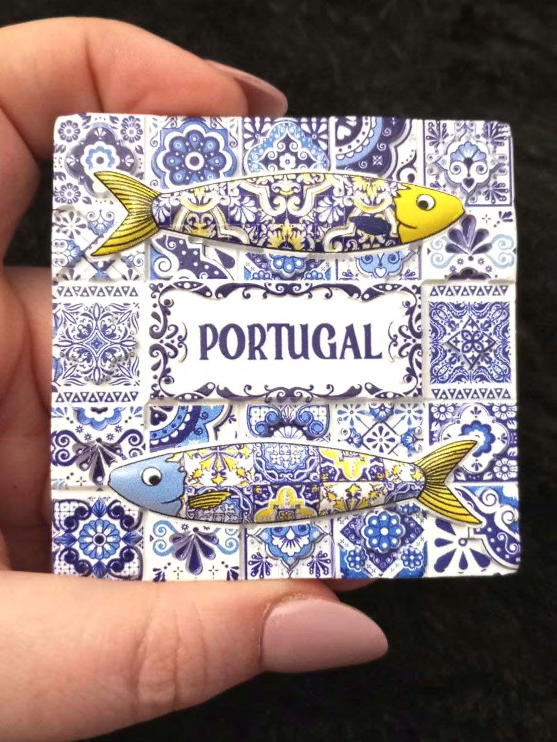 Fridge Magnet Souvenir from Portugal, Portuguese Tiles Fridge Magnet