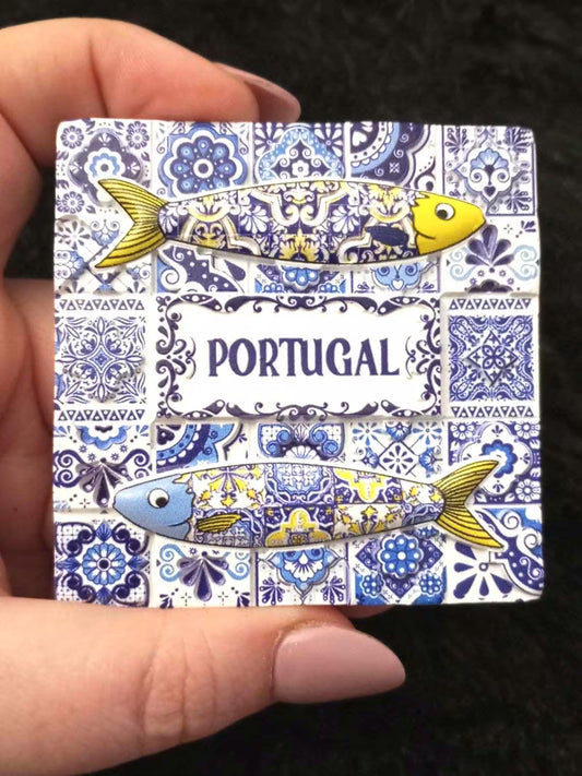 Fridge Magnet Souvenir from Portugal, Portuguese Tiles Fridge Magnet