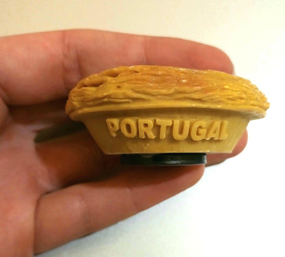 Pastel de Nata Magnet, Portuguese Custard Tart Fridge Magnet Travel Gift