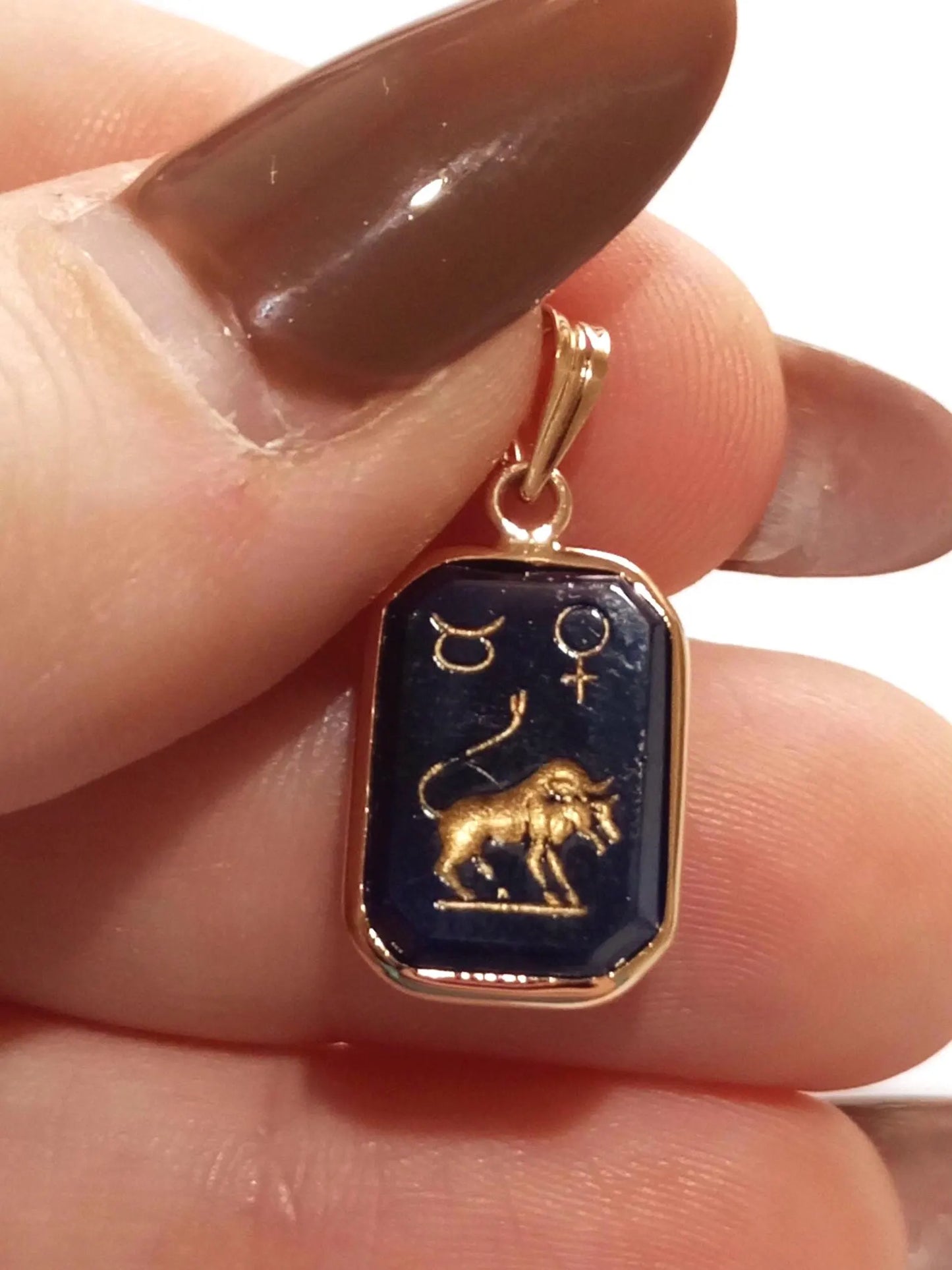 Portuguese Solid Gold Horoscope Pendant, Zodiac Medallion