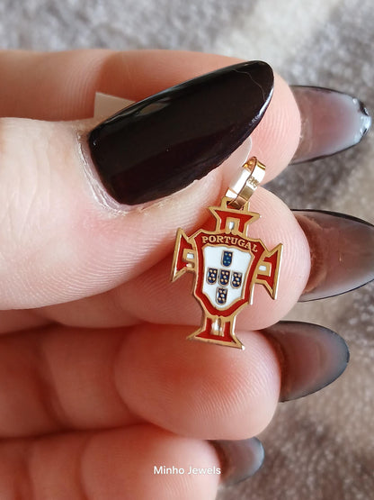 19Kt Solid Gold Portuguese Football Federation Cross Pendant