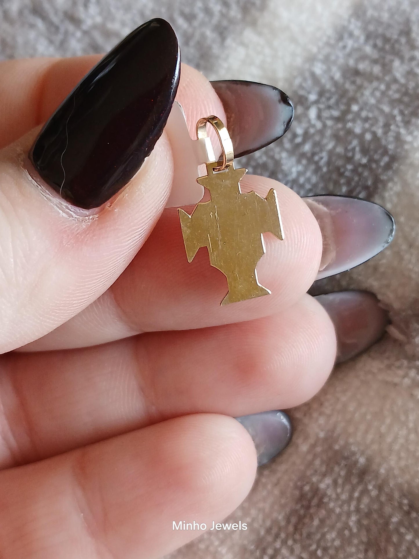19Kt Solid Gold Portuguese Football Federation Cross Pendant