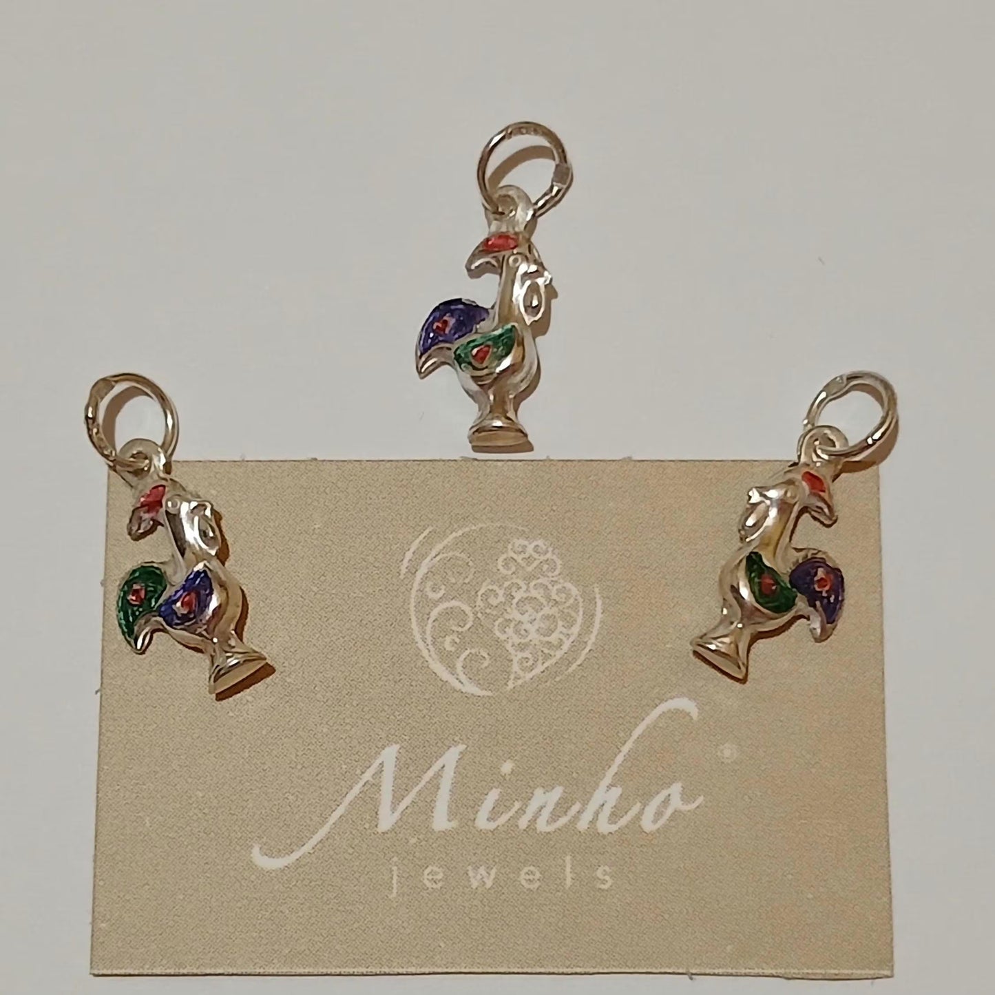 Galo de Barcelos Portugal Jewel Sterling Silver Pendant