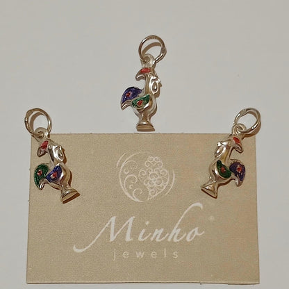 Galo de Barcelos Portugal Jewel Sterling Silver Pendant
