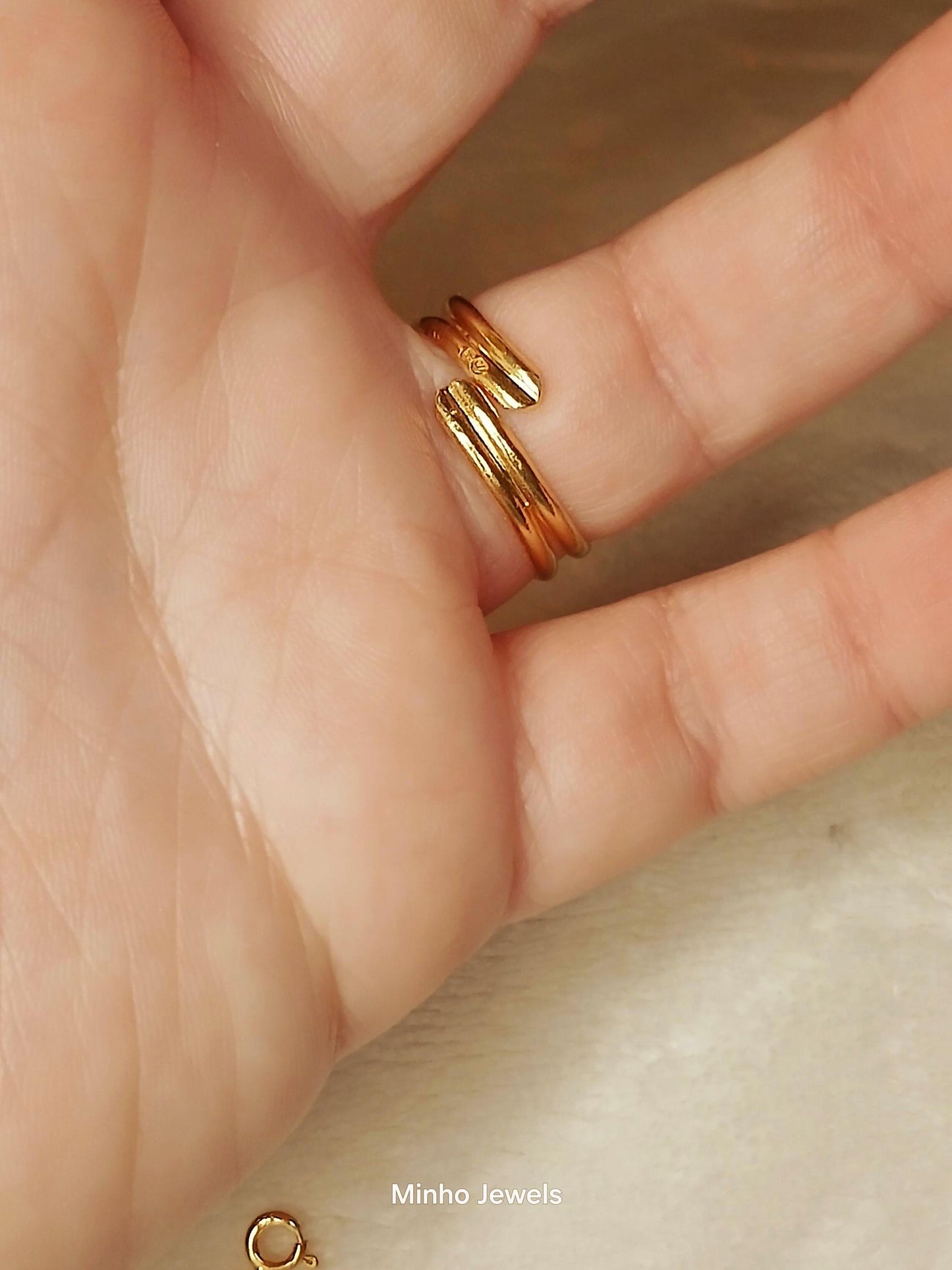 Portuguese Filigree Heart of Viana Adjustable Gold-Vermeil Ring