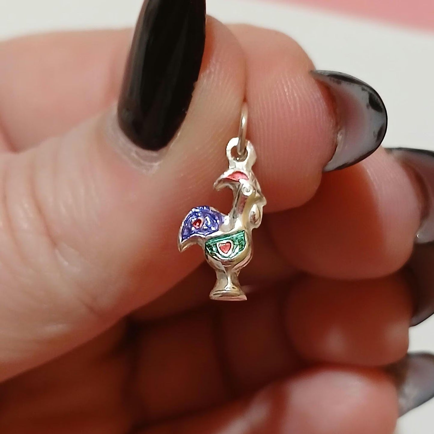 Galo de Barcelos Portugal Jewel Sterling Silver Pendant