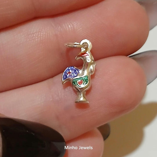 Galo de Barcelos Portugal Jewel Sterling Silver Pendant
