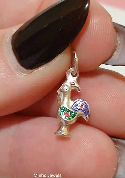 Galo de Barcelos Portugal Jewel Sterling Silver Pendant