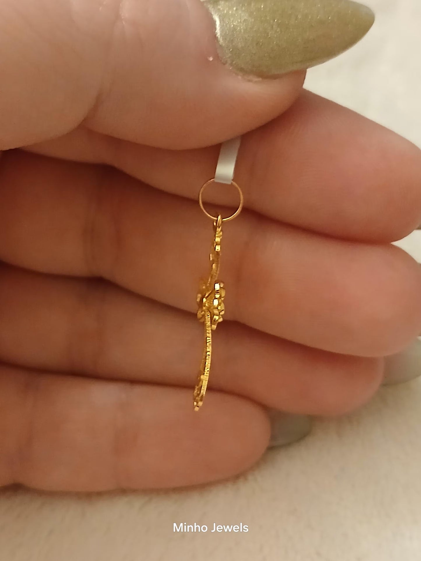 19Kt Gold Certified Filigree Handmade Cross Pendant