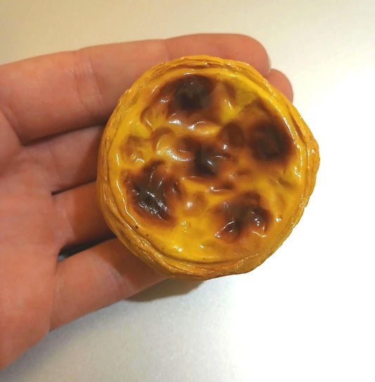 Pastel de Nata Magnet, Portuguese Custard Tart Fridge Magnet Travel Gift