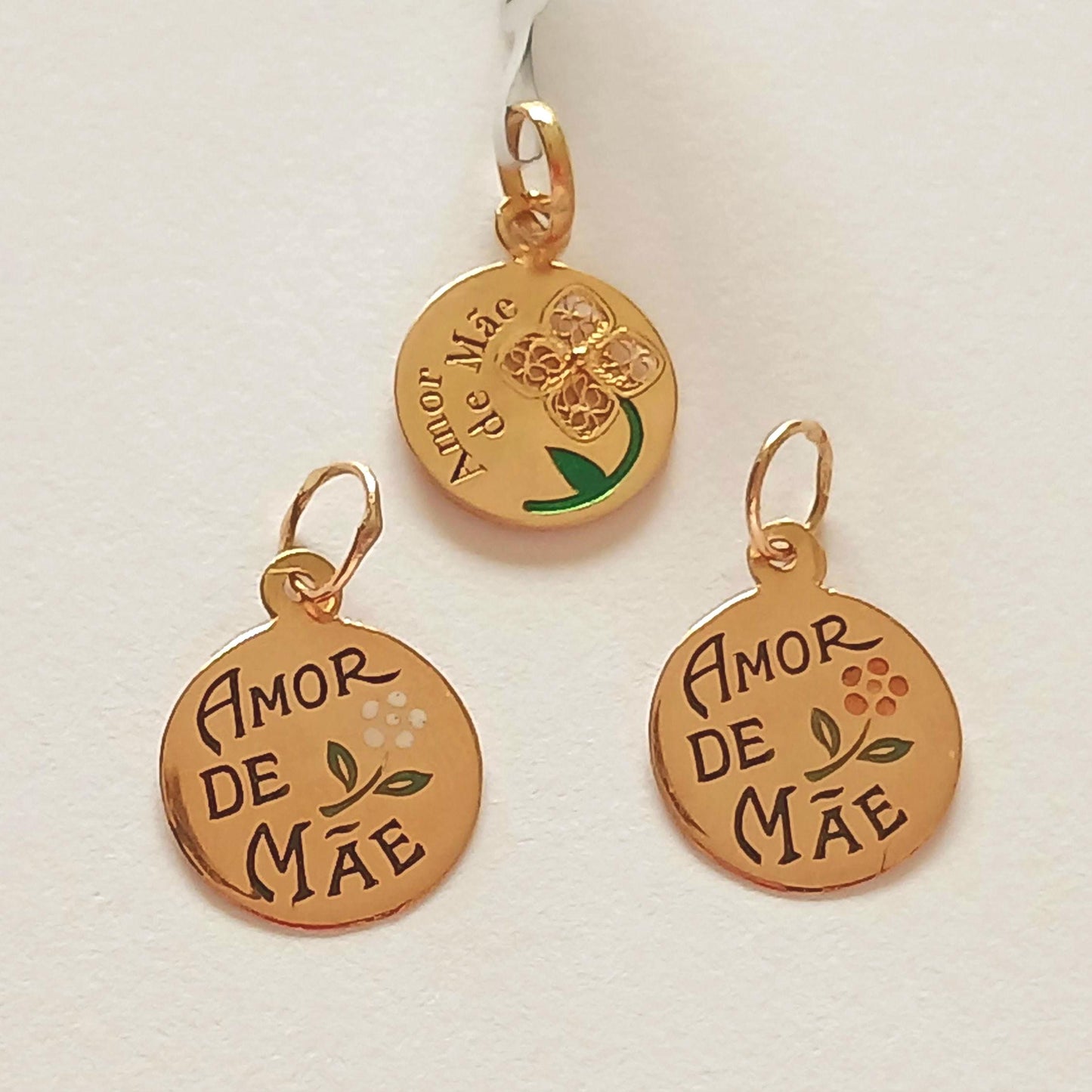 19.2Kt Solid Gold Pendant Mother's Love Traditional Portuguese Memory Celebration Pendant Gift