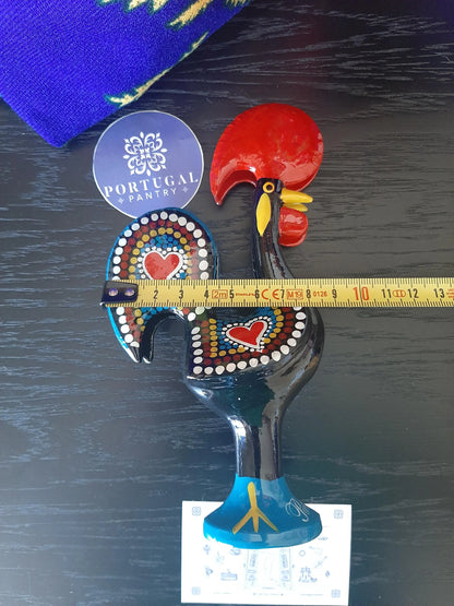 Portuguese Rooster Napkin Holder, Hand Painted Metal Barcelos Rooster Napkin Stand