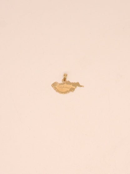 19.2Kt Solid Gold Madeira Island Pendant, Portuguese Memory